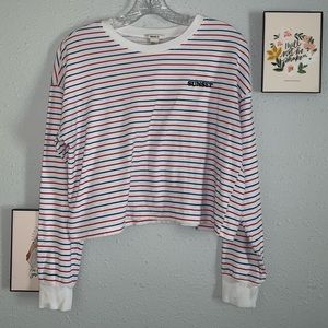 Sunset Stripped Long Sleeved Forever 21 Shirt